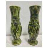 Pair of vintage majolica salt & pepper shakers Pair of vintage majolica salt & pepper shakers