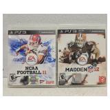 NCAA and madden PS3 games NCAA and madden PS3 games
