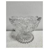 Vintage pressed glass candy bowl Vintage pressed glass candy bowl
