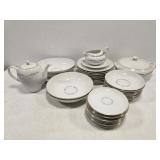 Kaysons golden fantasy partial set of dishes Kaysons golden fantasy partial set of dishes