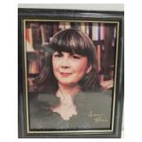 Framed signed autographed of American writer Framed signed autographed of American writer