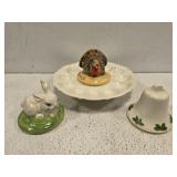 Porcelain turkey egg platter Porcelain turkey egg platter