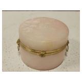 Unique pink and metal makeup box Unique pink and metal makeup box