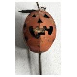 Metal pumpkin outdoor decor