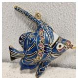 Beautiful Cloisonne Fish Ornament