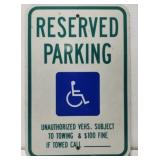 Metal Handicap Sign