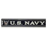 Metal U.S. Navy Decorative Sign