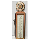 Red Crown Gasoline Metal Thermometer