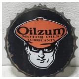 Metal Oilzum Motor Oils Lubricant Sign