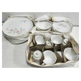 LynnBrooke Rose Pattern Fine China Dish Set