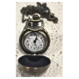 Small Metal Quartz Pocket Watch