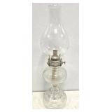 Vintage glass oil kerosene lamp