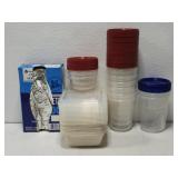 Lot of meal prep containers & more