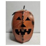 Metal orange pumpkin