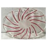 Beautiful peppermint look Crystal dish