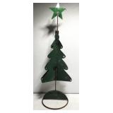 Metal green Christmas tree decor