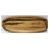 Vintage Wooden Dough Bowl Oval Platter