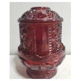 VTG Indiana Glass Ruby Red 2 pcs Dish