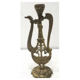 Vintage Brass Judaica Candlestick holder