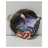 "Home of the Brave" collection plate