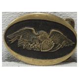 Registered collection solid brass belt buckle