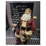 Fabric Mache Santa with original box