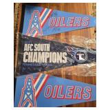 Oilers pennant with signatures