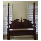 Mahogany 4 post headboard footboard