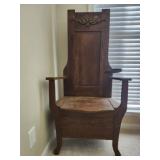 Antique wooden umbrella holder