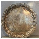 Silver plated serving tray from 1969