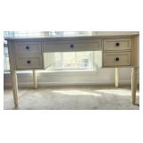 White wooden desk