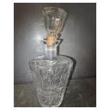 Star of David glass decanter stopper missing cork