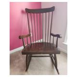 Antique wooden rocking chair