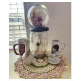 Estate lot of misc decor Bear Bryant mug