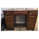 Vintage Wooden 7 Drawer Desk
