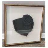 Shadow box w antique black bonnet