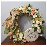 Welcome Fall Decorative Wreath
