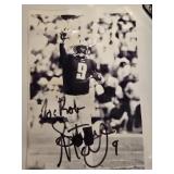 Steve McNair # 9 Titans football picture signed