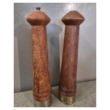 Wood salt & pepper shakers