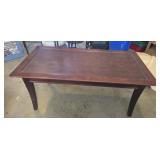 Wood coffee table