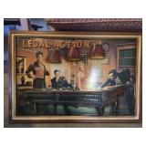 Legal action wood wall decor