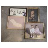 Lot of 4 vintage framed photographs