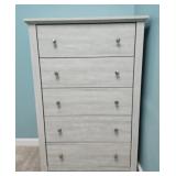 5 drawer dresser grey