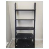 5 shelves black HAS DAMAGE