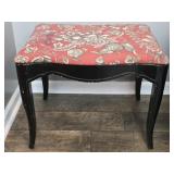 Vintage Style Upholstered Top Stool