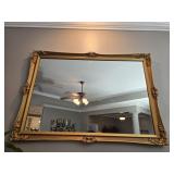 Large Gold Framed Decorative Mirror