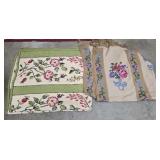 Lot of 2 needlepoint large blankets