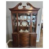 Vintage Wooden Curio Cabinet CABINET ONLY