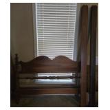 Vintage wood  headboard