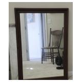 Wooden framed mirror